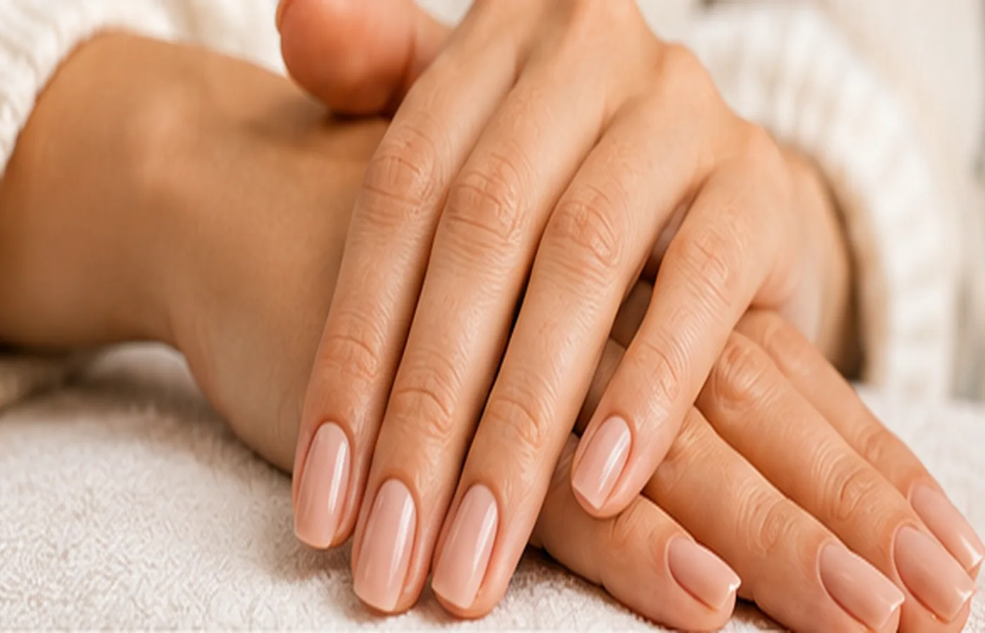 Acabado natural y elegante de manicura