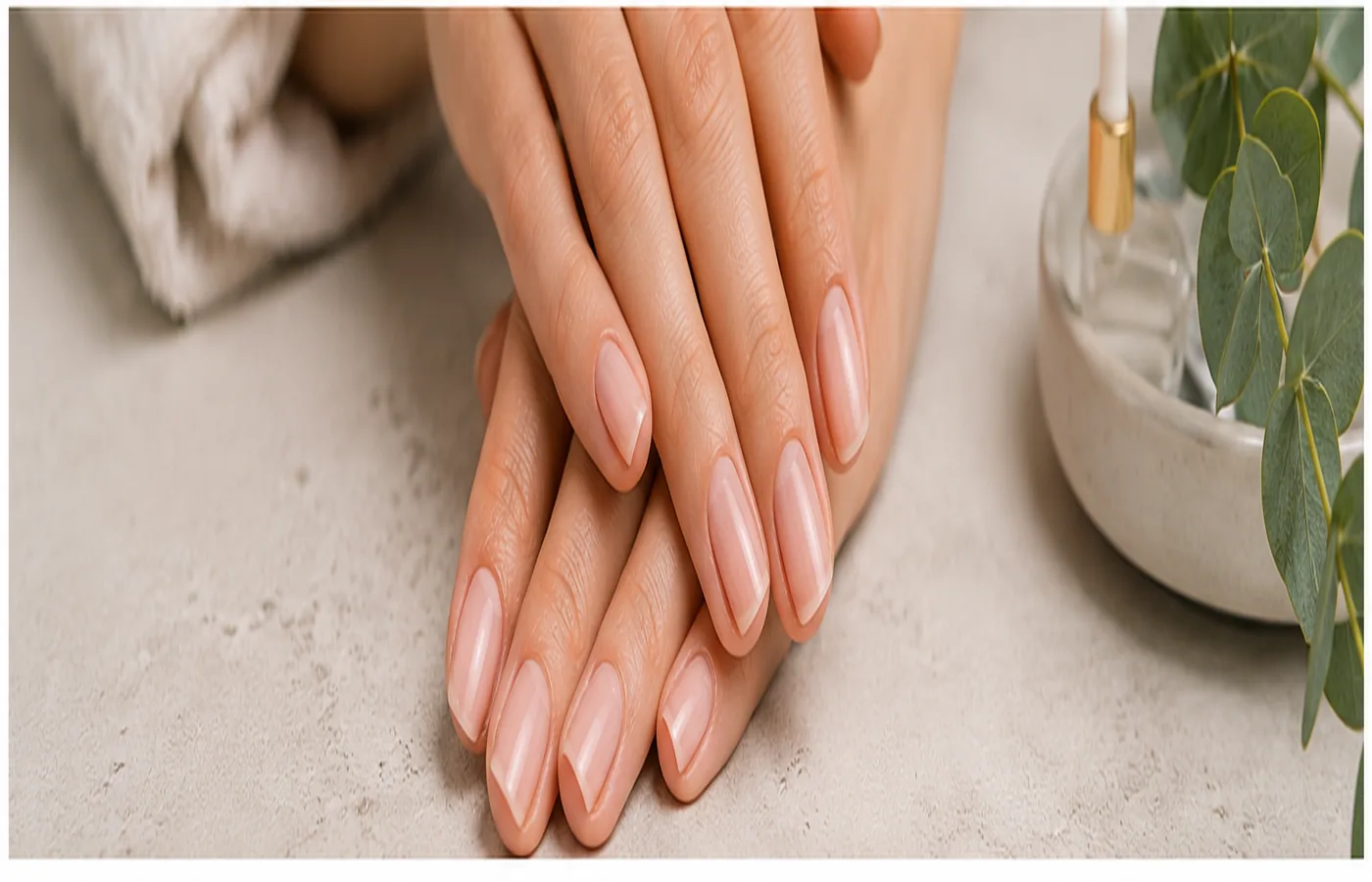 Manos cuidadas con manicura natural