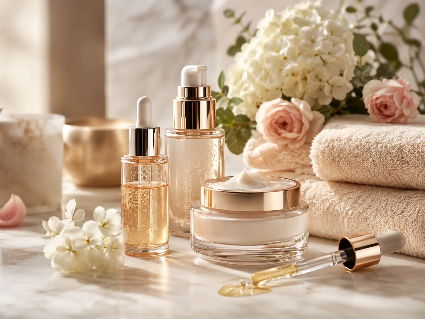 Cosmética facial premium para tratamientos de hidratación, luminosidad y confort