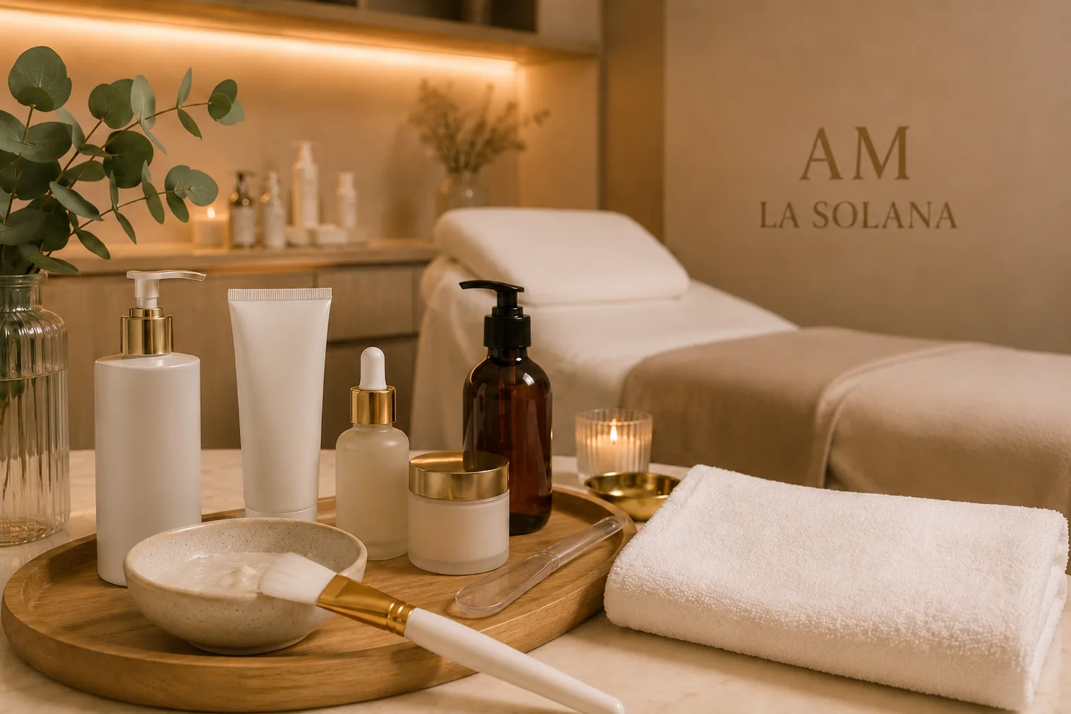 Productos profesionales y herramientas de tratamiento facial en Centro de estética AM La Solana